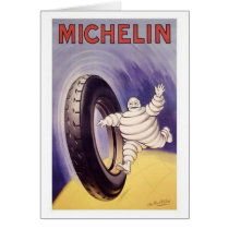 Vintage Michelin TIres Ad 2 Greeting Cards