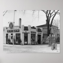 Vintage Michigan Gas Station posters