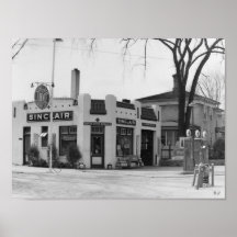 Vintage Michigan Gas Station Posters