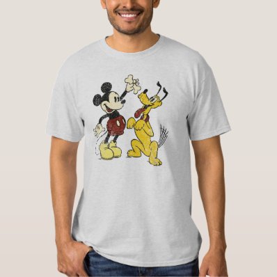 Vintage Mickey Mouse and Pluto Tees