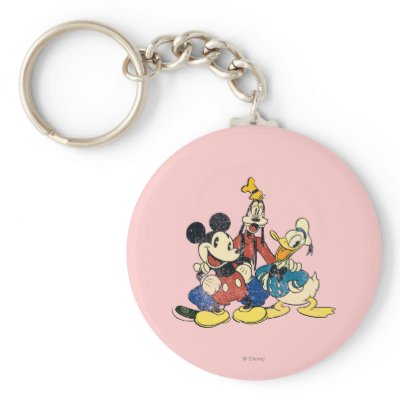 Vintage Mickey Mouse & Friends 2 keychains