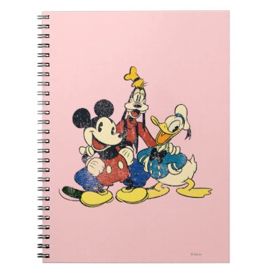 Vintage Mickey Mouse & Friends 2 notebooks
