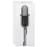 Vintage Microphone Rack Card