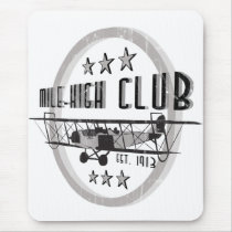 vintage mile high club mouse pads