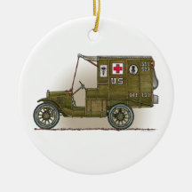 Vintage Military Ambulance Ornament