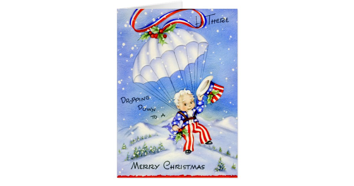 Vintage Military Christmas Card | Zazzle