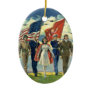 Vintage Military Personnel; Patriotic Ornament