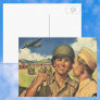 Vintage Military Personnel; Patriotic Post Cards
