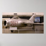 Vintage Military Plane Poster