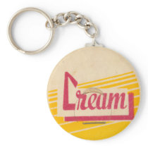 Vintage Milk Bottle Cap Keychain