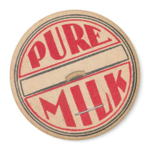 Vintage Milk Bottle Cap Refrigerator Magnets