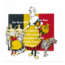 Vintage Milk Poster posters
