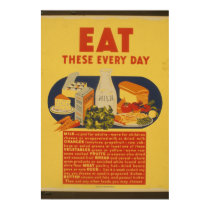 Vintage Milk Poster posters by gotraw Vintage Milk Poster posters