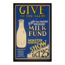 Vintage Milk Poster posters
