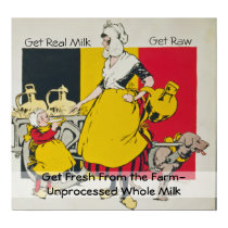 Vintage Milk Poster posters by gotraw Vintage Milk Poster posters