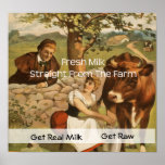 Vintage Milk Poster posters