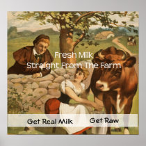 Vintage Milk Poster