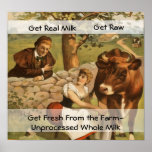 Vintage Milk Poster posters