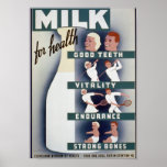 Vintage Milk Poster
