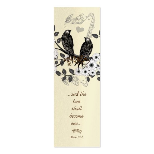 Vintage Mini Bookmark or Wedding Tags Business Cards