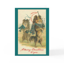 Vintage *Mini Collie* Merry Christmas! cards