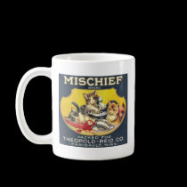 Vintage Mischief Brand Label mugs