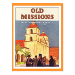 Vintage Missions Santa Barbara Postcard