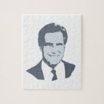 VINTAGE MITT ROMNEY 2012 (blue) Jigsaw Puzzles