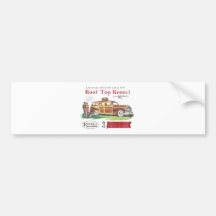 Vintage Mitt Romney Dog Retro Ad Bumper Stickers