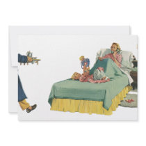 Vintage Mom Served Breakfast in Bed by the Family Invites