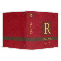 Vintage Monogram Binders