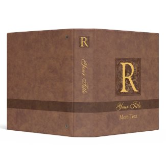 Vintage Monogram binder
