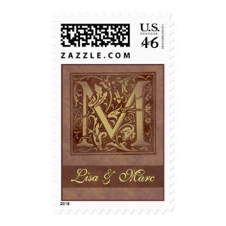 Vintage Monogram M stamp