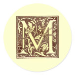 Vintage Monogram M Sticker