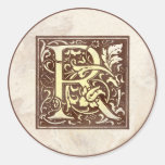 Vintage Monogram R Stickers