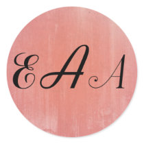 Vintage Monogram Sticker stickers