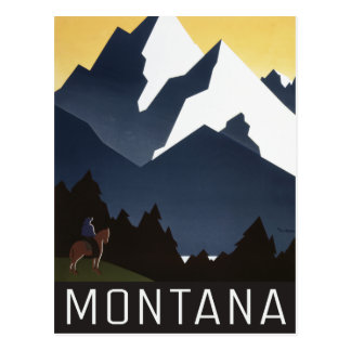 Old Montana Retro Postcards &amp; Postcard Template Designs