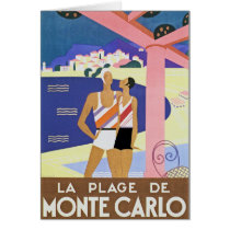 Vintage Monte Carlo Beach cards