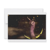 Vintage *Moon Goddess Beauty* Personalized Invites