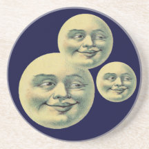 Vintage Moons Drink Coasters