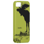 Vintage Moose and Wolf Wildlife -Choose Case Color iPhone 5 Case