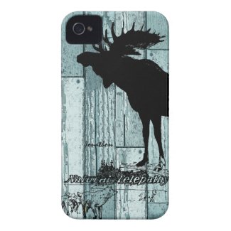 Vintage Moose and Wolf Wildlife iphone Case