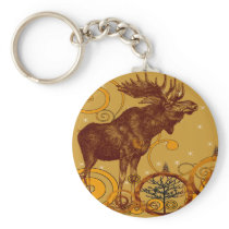 Vintage Moose Gifts Key Chains