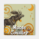 Vintage Moose Gifts Magnet