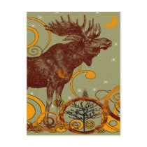 Vintage Moose Gifts Post Card