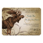 Vintage Moose Wedding Invitations