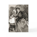 Vintage Mother and Daughter card