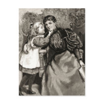 Vintage Mother and Daughter Postcard