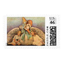Vintage Mother Goose Children Jessie Willcox Smith Postage Stamp