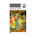 Vintage Mother Goose Reading to Children postage